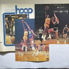 NBA Hoop Magazine 75-76 Season, Warriors vs. Lakers, 2 - 8x10 posters: Wilkes