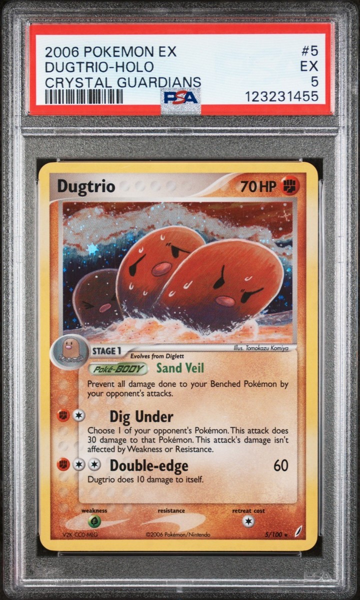 Dugtrio 5/100 Crystal Guardians Holo for sale online | eBay