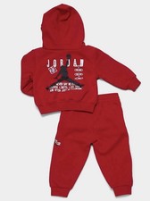 Jordan Jumpman Toddler Sweat Set Pullover Hoodie Sweatshirt  Pants Red/Black 2T