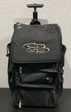NEW Boombah Baseball Softball Rolling Superpack 2.0 Black *Missing Front Flap*