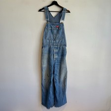 Vintage 1980s Dickies Overalls Denim Distressed