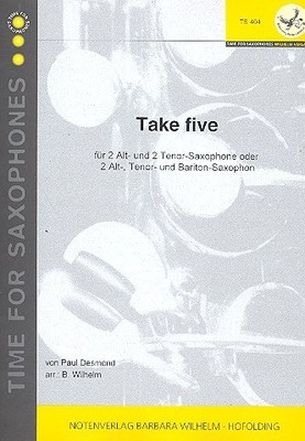 Desmond, Paul - Take five - für 4 Saxophone (AATT)
