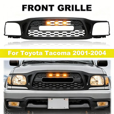 Front Bumper Grille Fit For 2001-2004 Toyota Tacoma Grill With Led Lightletters