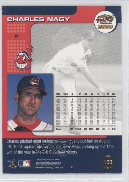 2000 Pacific Charles Nagy #133 - Image 2 of 2