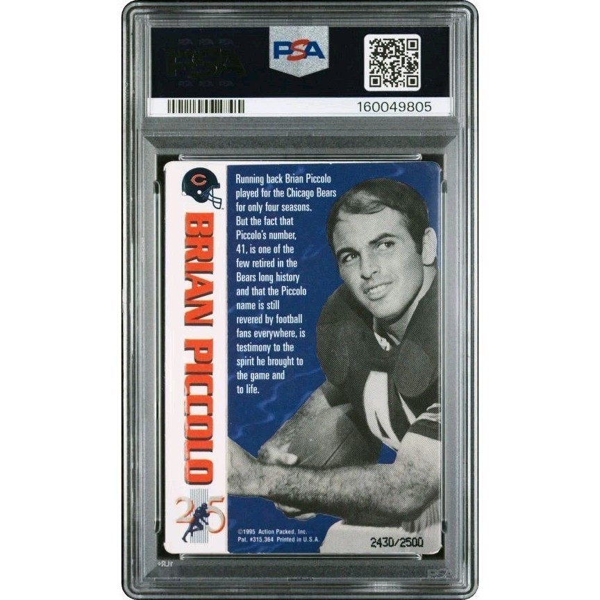 1995 ACTION PACKED - BRIAN PICCOLO /2500 ⚠️ ONLY 1 GRADED💎 EXTREMELY RARE  view 2