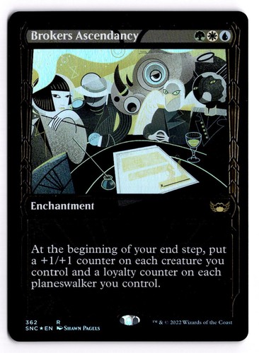 Brokers Ascendancy (Gilded Foil) Foil Streets of New Capenna 362 Near Mint