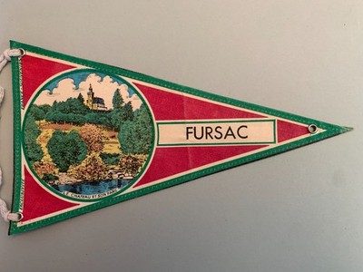 FURSAC Creuse Marche France pennant - cotton - souvenir pennant