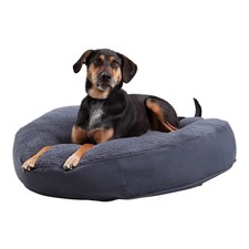 Happy Hounds Scout Deluxe Round Pillow Style Sherpa Dog Bed Medium 36 X 36 In.