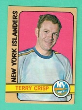 (1) TERRY CRISP 1972-73 TOPPS # 103 ISLANDERS 2ND YEAR CREASED CARD (M0487)