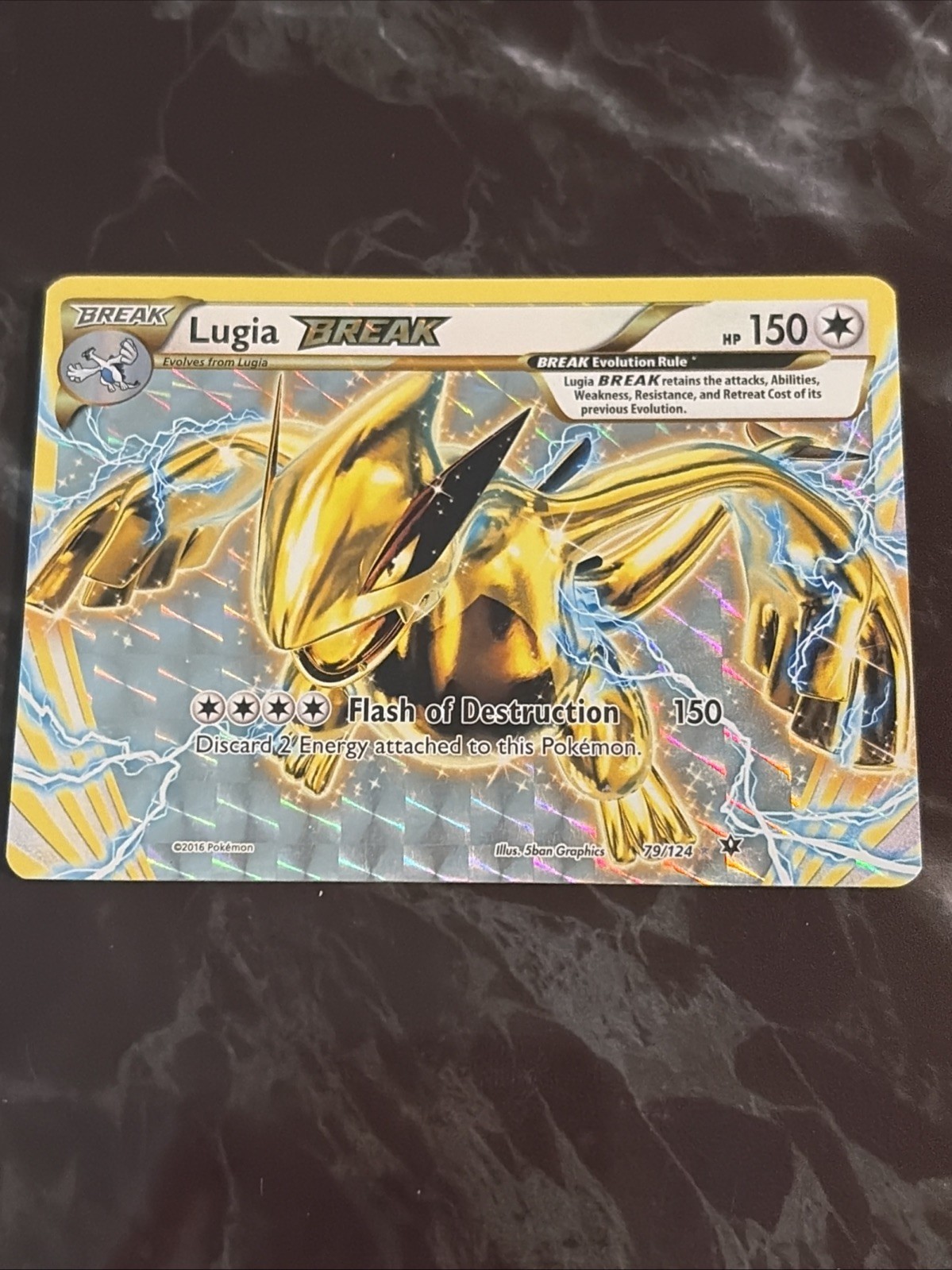 Lugia BREAK 79/124 Pokemon Fates Collide XY Ultra Rare Card LP