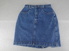 Vintage Gap Denim Skirt Womens 9/10 Blue Cowgirl Boho USA Jean Pockets 90s