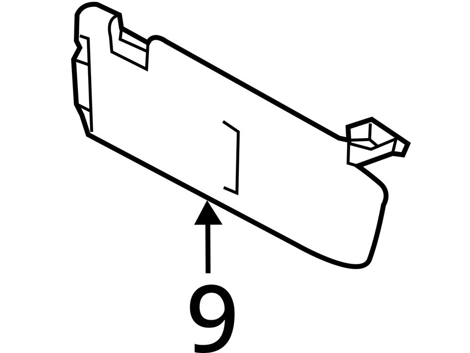 Espejo retrovisor parasol izquierdo gris Kia Forte 2017-2018 parasol K9Y5P Foto 4 de 4