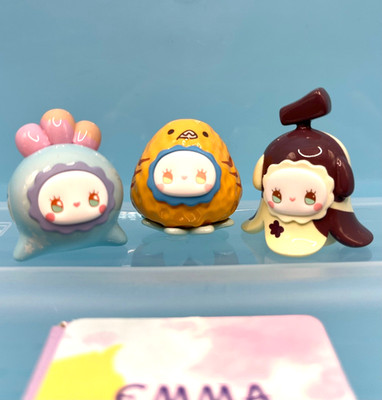 MJ Studio EMMA Jellybean Jolt Radish, Strawberry, & Banana Set of 3 Figures