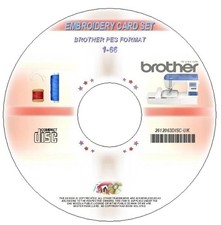 EMBROIDERY DESIGNS CARDS 1- 66  CD FOR BROTHER PES post UK