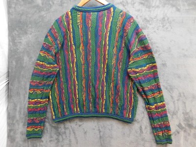 オーストラリア製 coogi 3D crew neck knit 80s 90s Vintage Coogi Sweater M Australia 3D Knit Biggie 90s Hip Hop Knit