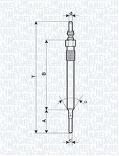 Glühkerze MAGNETI MARELLI 062900061304 für VW AMAROK SKODA SAH TOURAN PORSCHE 4