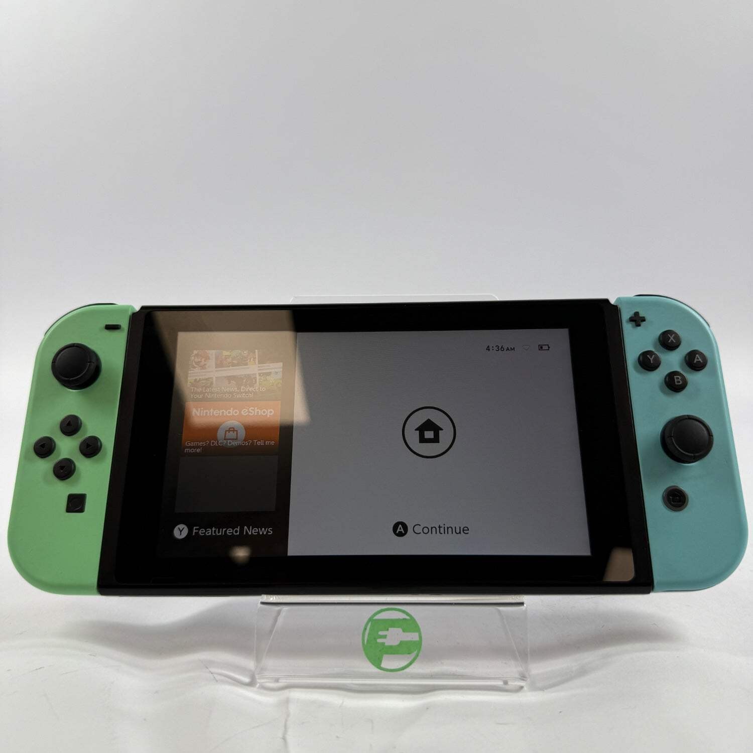 Nintendo Switch v2 Video Game Console Only HAC-001(-01) Animal Crossing Edition