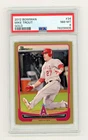 2012 Mike Trout Bowman Gold #34 PSA 8