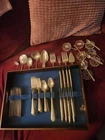 Wallace Rhythm Sterling Silver Flatware Service For 8  71 Pieces & 8 Salt Cellar