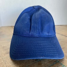 Solid Blue Fitted Hat New Era Adult Size M/L Blue Fitted Hat Baseball Cap