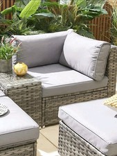 Aruba Outdoor 2 Seater Modular Sofa CUSHION Set ONLY- Grey Stylish(CUSHION ONLY)