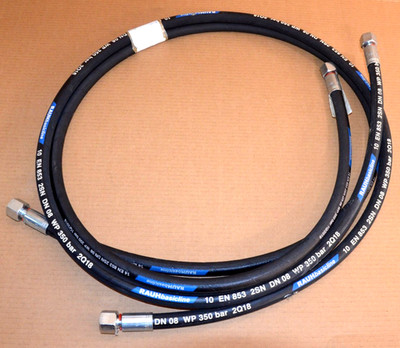 Rauh basicline 10 EN853 2SN PN 08 WP 350bar 2 Schläuche ca. 1m Neu/unbenutzt