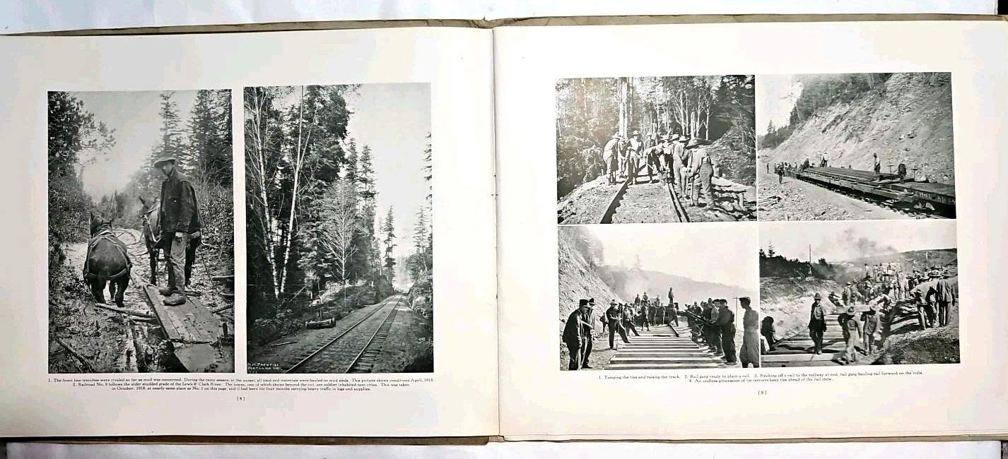 1918 Spruce Production Division WWI Pictorial Review Oregon Washington U.S. Army