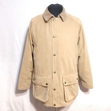 Barbour Beaufort JKT Mens Jacket Waterproof and Breathable Cotton Beige Size M