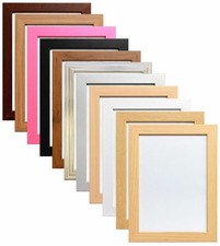 MODERN FLAT MOLDING PHOTO PICTURE POSTER FRAME LARGE MULTIPLE SIZES 11 COLOURS