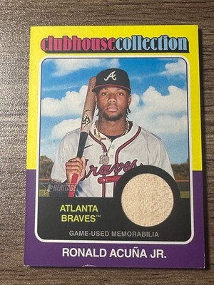 2024 Topps Heritage High Number - Clubhouse Collection Relics Ronald Acuña...