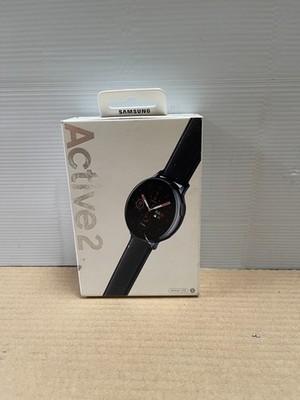 Samsung Galaxy Watch Active 2 SM-R825 44mm Stainless Steel Case with Leather...