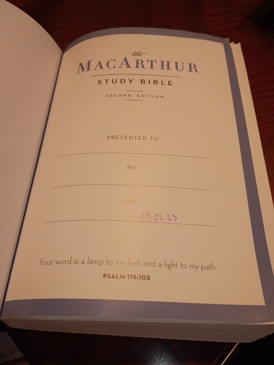 The MacArthur Study Bible 2nd Ed. NASB NAS New American Standard