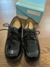 Boys Black Patten Leather Dress Shoes- Size 12
