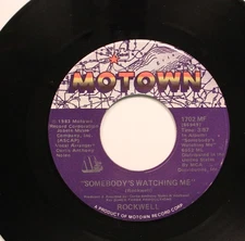 Nm! Halloween 45 Rockwell - Somebody's Watching Me / Instrumental on Motown