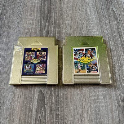 4 Quattro Sports & 4 Quattro Adventure. Camerica. NES 2 Pack.  Tested!