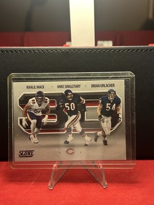 2021 Score - 3D Mack Singletary Urlacher #3D1 Chicago Bears
