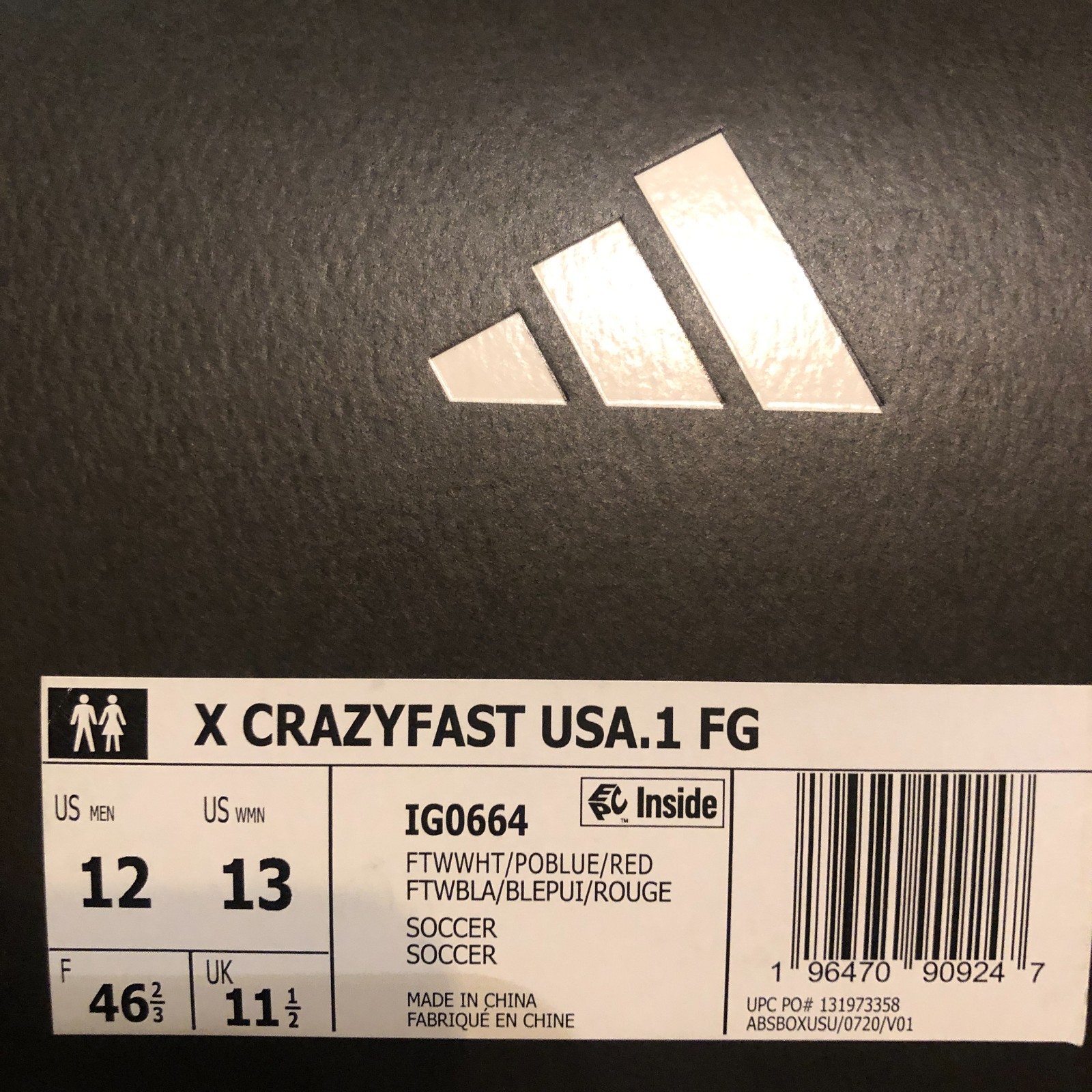 adidas X CRAZYLIGHT.1 Firm Ground Soccer Cleats