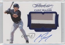 2017 Panini Flawless Sapphire 4/15 Clint Frazier #PA-CF Patch Auto 6fs
