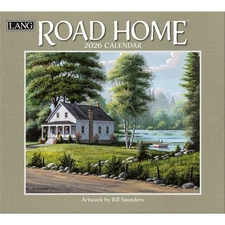 Lang Road Home 2026 Wall Calendar by Bill Saunders, 13.4'' X 12''