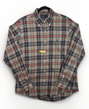 Polo Ralph Lauren Custom Fit Plaid Button Down Shirt Mens Large Long Sleeve