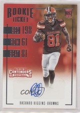 2016 Panini Contenders Rookie Ticket Rashard Higgins #113 Auto 7eo
