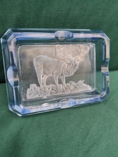 Alter J&auml;ger-Aschenbecher aus dickem Glas, Polen, Zbkowice,60 Jahre
