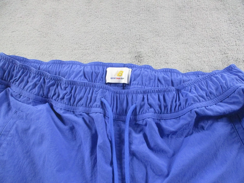 Aime Leon Dore New Balance Pants Mens Medium Blue Nylon Track Warm Up Joggers - Image 4 of 4