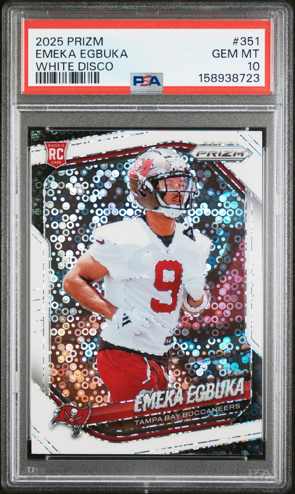 Emeka Egbuka Panini Prizm #351 White Disco
