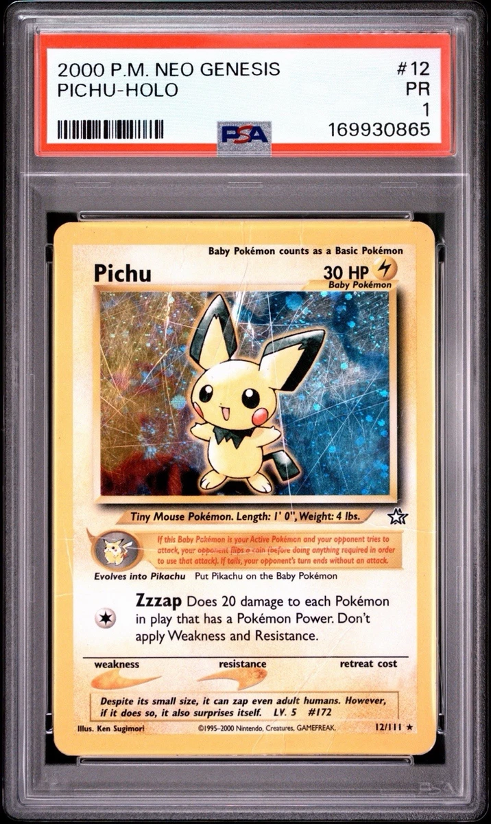 Pichu 12/111 Neo Genesis for sale | eBay
