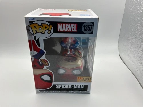 Funko Pop Marvel Spider-Man With Hotdog Box Lunch Exclusive #1357 (Minor Damage)