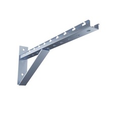 Electro Zinc Plated Wire Mesh Cable Tray bracket, Triangle, Wall Mount, 500mm ,