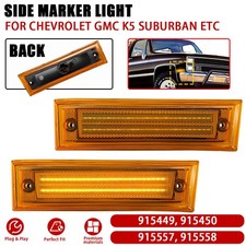 Amber Led Front Lhrh Side Marker Light For Chevrolet Gmc K5 Suburban 1981-1991 Amber Led Front Lhrh Side Marker Light For Chevrolet Gmc K5 Suburban 1981-1991