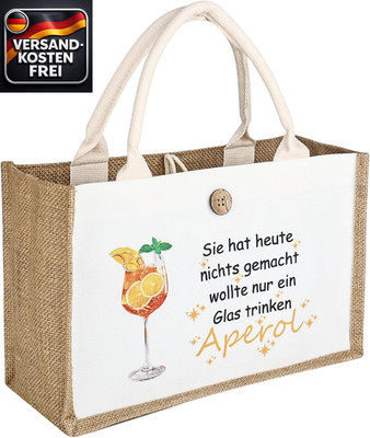Aperol Geschenk Tasche Damen Strandtasche XXL Accessoire für Wein & Getränke