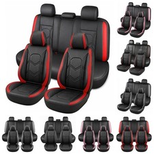 Luxury Leather Car Seat Covers For Honda Accord Civic CRV Front Rear Full Set